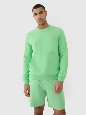 4F Bluza dresowa nierozpinana bez kaptura męska - zielona 3XL