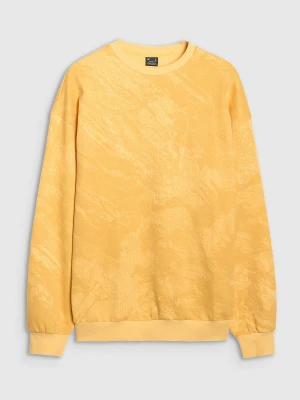 4F Bluza dresowa nierozpinana bez kaptura męska - żółta M