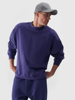 4F Bluza dresowa nierozpinana bez kaptura uniseks - granatowa S