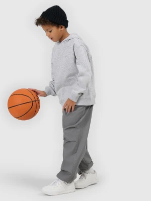 4F Bluza dresowa nierozpinana z kapturem chłopięca - szara 152 (11-12 lat)