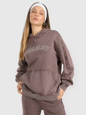 4F Bluza dresowa nierozpinana z kapturem damska - brązowa XS