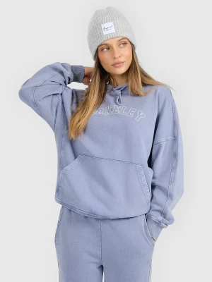 4F Bluza dresowa nierozpinana z kapturem damska - niebieska M