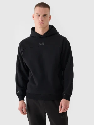 4F Bluza dresowa nierozpinana z kapturem męska 4F x Robert Lewandowski - czarna L