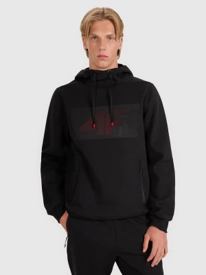 4F Bluza dresowa nierozpinana z kapturem męska - czarna M