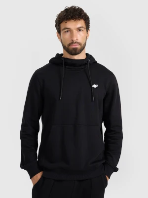 4F Bluza dresowa nierozpinana z kapturem męska - czarna S