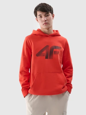4F Bluza dresowa nierozpinana z kapturem męska - czerwona XL