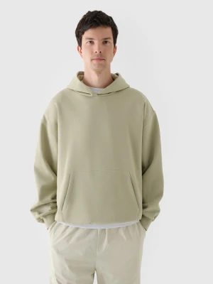 4F Bluza dresowa nierozpinana z kapturem męska - oliwkowa/khaki XXL