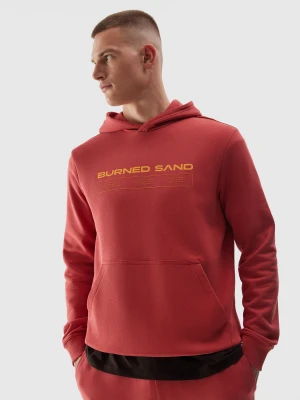 4F Bluza dresowa nierozpinana z kapturem męska - różowa L