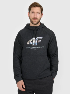 4F Bluza dresowa nierozpinana z kapturem męska - szara XXL