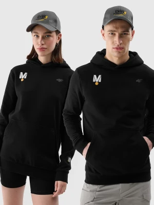 4F Bluza dresowa nierozpinana z kapturem uniseks 4F x Drift Masters - czarna XXL