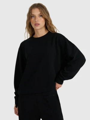 4F Bluza dresowa nierozpinana z modalem damska - czarna XXL