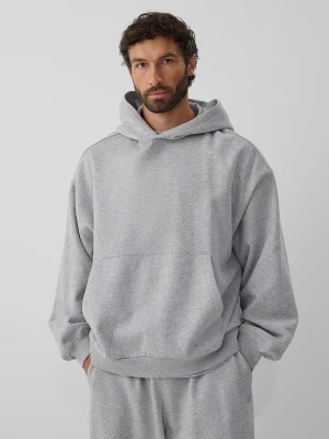 4F Bluza dresowa oversize z kapturem męska - szara M