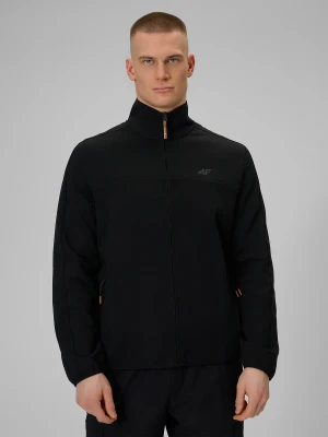 4F Bluza dresowa regular bez kaptura męska - czarna S