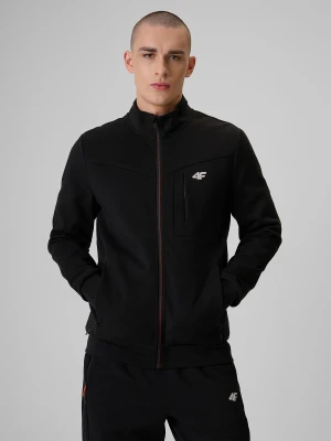 4F Bluza dresowa regular bez kaptura męska - czarna S