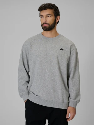 Zdjęcie produktu 4F Bluza dresowa regular bez kaptura męska - szara XXL