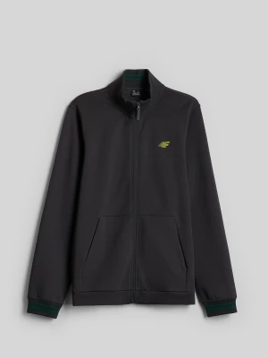 4F Bluza dresowa regular bez kaptura męska - szara L