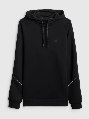 4F Bluza dresowa regular z kapturem męska - czarna 3XL