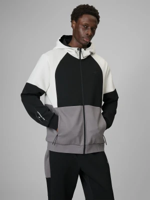4F Bluza dresowa regular z kapturem męska - multikolor XL
