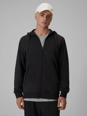 4F Bluza dresowa regular z kapturem męska - szara S