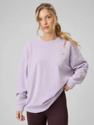 Zdjęcie produktu 4F Bluza dresowa regular z modalem damska - fioletowa M