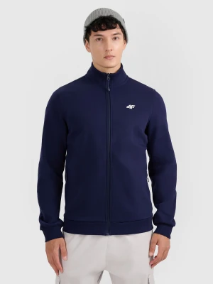 4F Bluza dresowa rozpinana bez kaptura męska - granatowa S