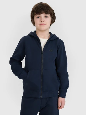 4F Bluza dresowa rozpinana z kapturem chłopięca - granatowa 164 (13-14 lat)