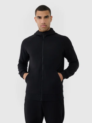4F Bluza dresowa rozpinana z kapturem męska - czarna 3XL