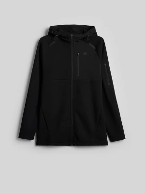 4F Bluza regular z kapturem męska - czarna M
