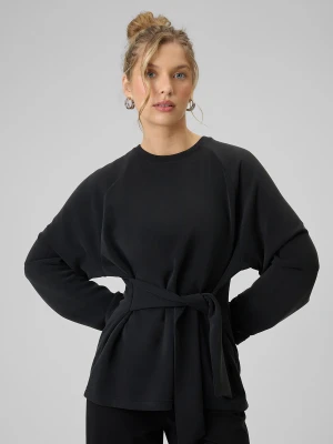 Zdjęcie produktu 4F Bluza regular z wiązaniem i modalem damska - czarna S