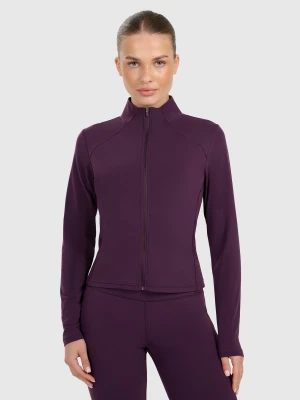 4F Bluza rozpinana bez kaptura damska - fioletowa XS