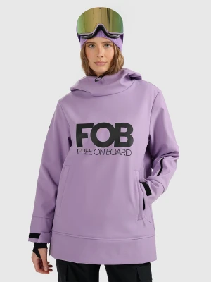 Zdjęcie produktu 4F Kurtka snowboardowa z softshellu membrana 5000 damska - fioletowa S