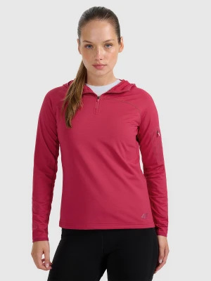 Zdjęcie produktu 4F Bluza trekkingowa regular szybkoschnąca damska - różowa XS