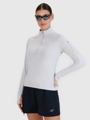 Zdjęcie produktu 4F Bluza trekkingowa regular szybkoschnąca damska - szara XL