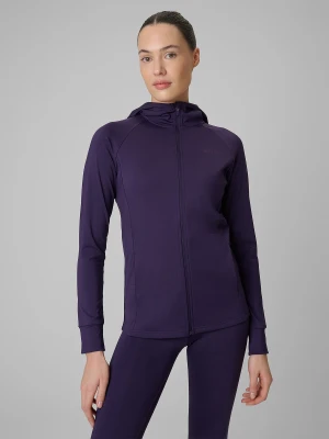 4F Bluza treningowa regular szybkoschnąca damska - fioletowy M