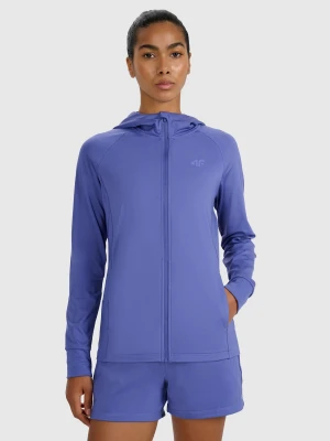 4F Bluza treningowa regular szybkoschnąca damska - granatowa M