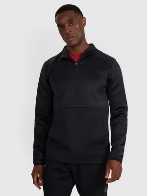 4F Bluza treningowa regular szybkoschnąca męska - czarna XXL