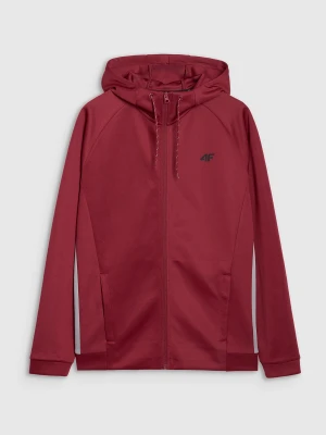 4F Bluza treningowa regular szybkoschnąca męska - czerwona M