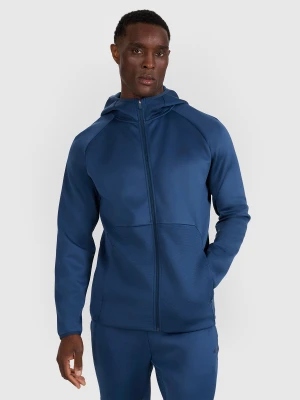 4F Bluza treningowa regular szybkoschnąca męska - granatowa XXL