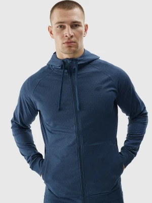 4F Bluza treningowa regular szybkoschnąca męska - granatowa S