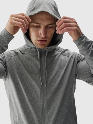 4F Bluza treningowa regular szybkoschnąca męska - szara 3XL