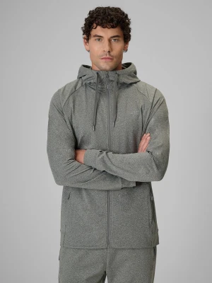 4F Bluza treningowa regular z kapturem męska - szara S