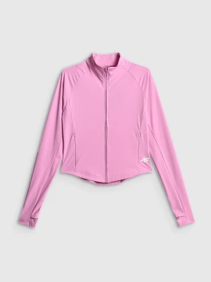 4F Bluza treningowa slim szybkoschnąca damska - różowa M