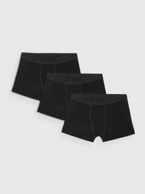 4F Bokserki (3 pary) w kolorze czarnym rozmiar: 122/128