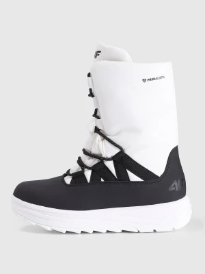 4F Buty zimowe śniegowce INUA z ociepliną Primaloft damskie - białe 40