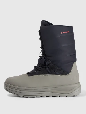 4F Buty zimowe śniegowce INUA z ociepliną Primaloft damskie - oliwkowe/khaki 39