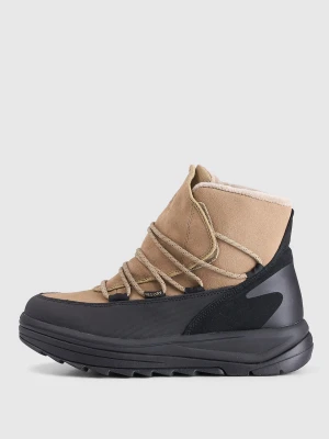 4F Buty zimowe śniegowce SNOWDROP z membraną damskie - beżowe 36