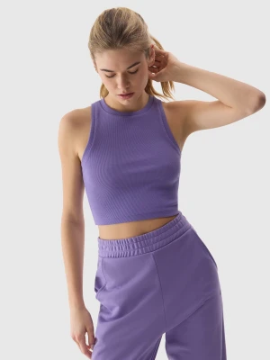 Zdjęcie produktu 4F Crop top slim damski - fioletowy XXL