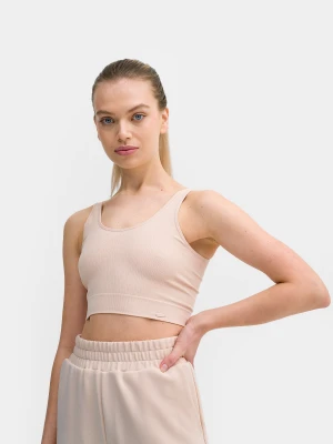 4F Crop-top z prążkowanej dzianiny damski L/XL
