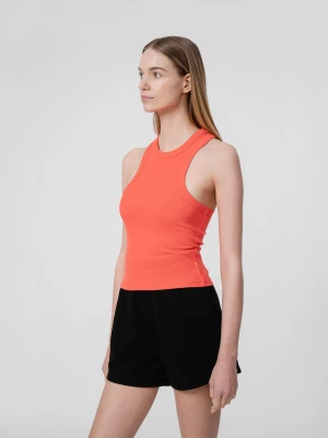 4F Crop top z prążkowanej dzianiny damski L