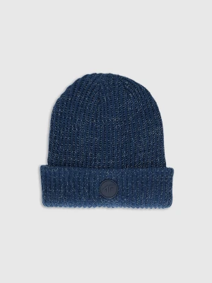 4F Czapka beanie chłopięca - niebieska Uniwersalny